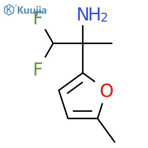 1,1-difluoro-2-(5-methylfuran-2-yl)propan-2-amine structure