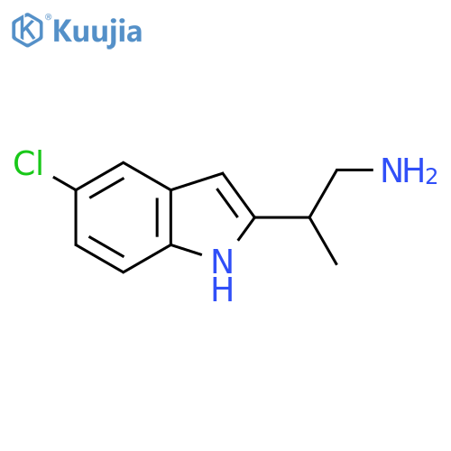 2-(5-chloro-1H-indol-2-yl)propan-1-amine structure