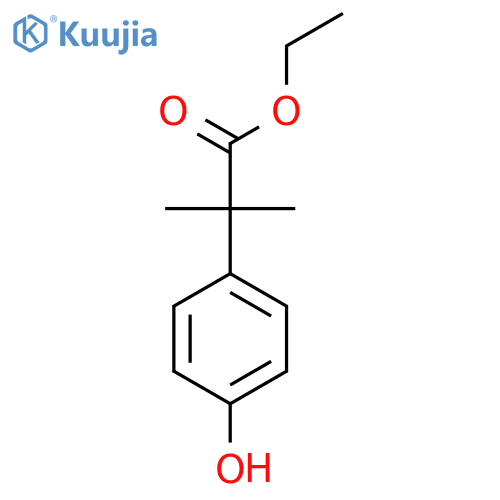 Ethyl 2-(4-hydroxyphenyl)-2-methylpropanoate structure