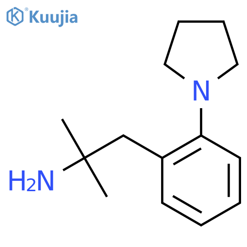 2-methyl-1-2-(pyrrolidin-1-yl)phenylpropan-2-amine structure