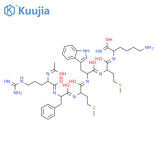 Ac-Arg-Phe-Met-Trp-Met-Lys-NH2 structure