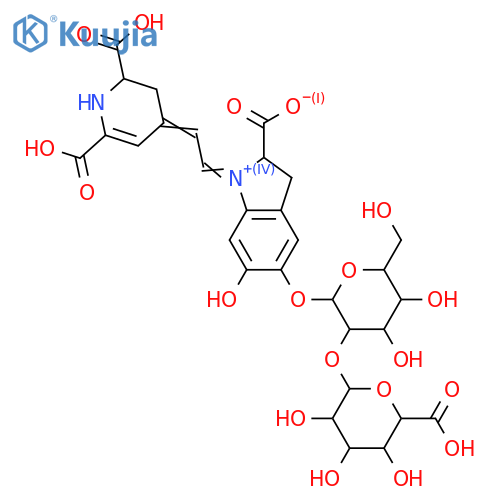 Betanidin; 15-Epimer, 5-O-[β-D-glucuronopyranosyl-(1→2)-β-D-glucopyranoside] structure