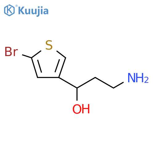 3-Thiophenemethanol, α-(2-aminoethyl)-5-bromo- structure