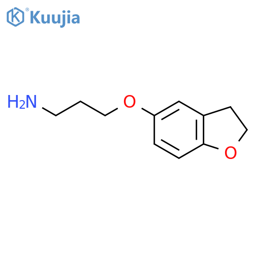 3-(2,3-dihydro-1-benzofuran-5-yloxy)propan-1-amine structure