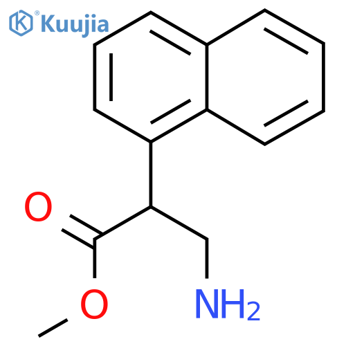 methyl 3-amino-2-(naphthalen-1-yl)propanoate structure