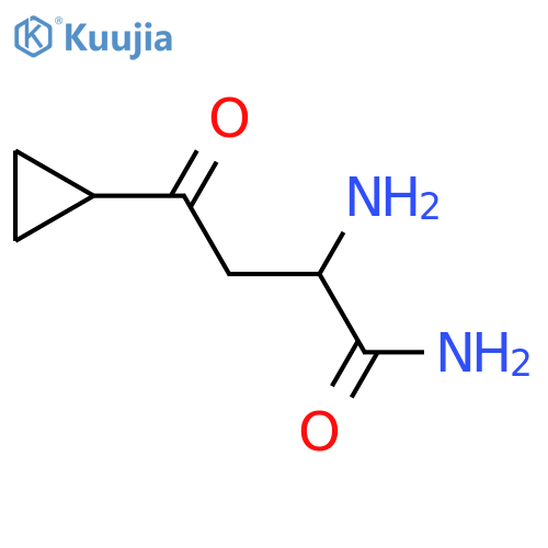 2-Amino-4-cyclopropyl-4-oxobutanamide structure