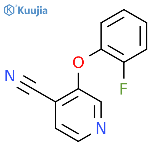 3-(2-Fluorophenoxy)pyridine-4-carbonitrile structure