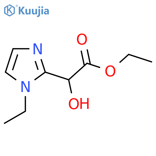 ethyl 2-(1-ethyl-1H-imidazol-2-yl)-2-hydroxyacetate structure