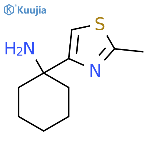 1-(2-Methyl-1,3-thiazol-4-yl)cyclohexan-1-amine structure