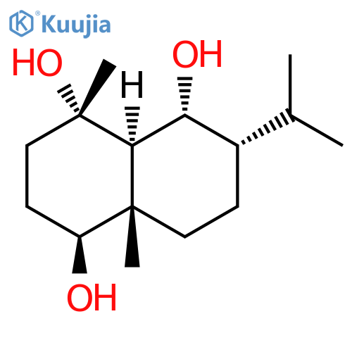 1,4,5-Naphthalenetriol,decahydro-4,8a-dimethyl-6-(1-methylethyl)-, (1S,4S,4aR,5R,6S,8aS)- structure