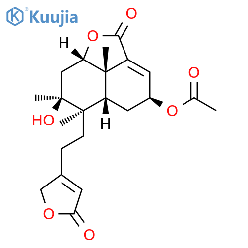 2,8-Dihydroxy-3,13-clerodadiene-6,18:15,16-diolide; (ent-2α,5α,6β,8α)-form, 2-Ac structure