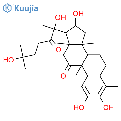 19-Norcholesta-1,3,5(10)-triene-11,22-dione,2,3,16,20,25-pentahydroxy-4,9,14-trimethyl-, (9b,16a)- (9CI) structure