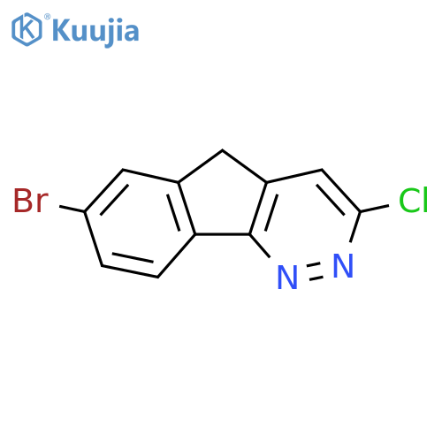 7-Bromo-3-chloro-5H-indeno[1,2-c]pyridazine structure
