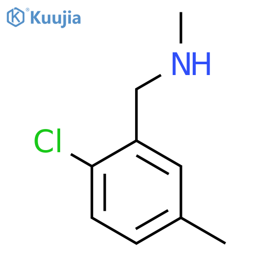 (2-chloro-5-methylphenyl)methyl(methyl)amine structure