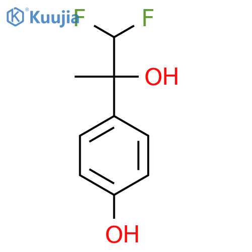 4-(1,1-difluoro-2-hydroxypropan-2-yl)phenol structure