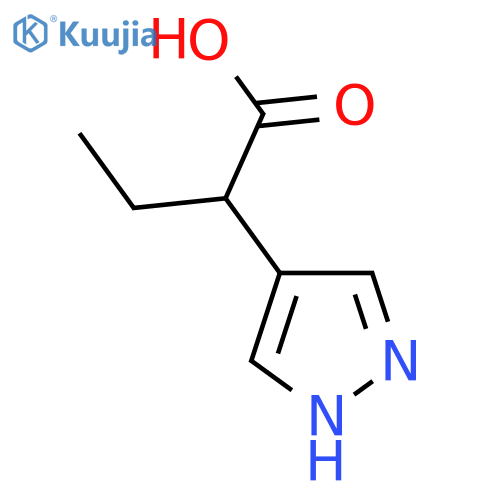 2-(1H-pyrazol-4-yl)butanoic acid structure