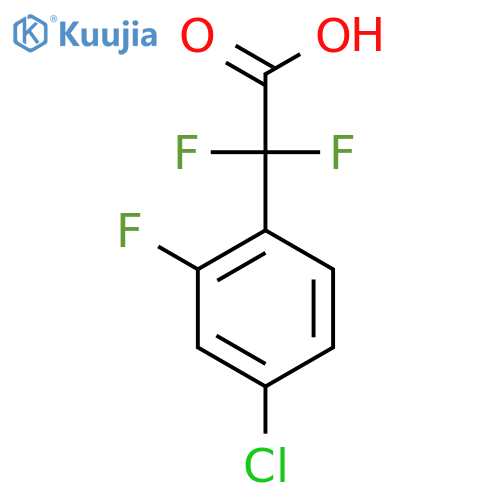 2-(4-Chloro-2-fluorophenyl)-2,2-difluoroacetic acid structure