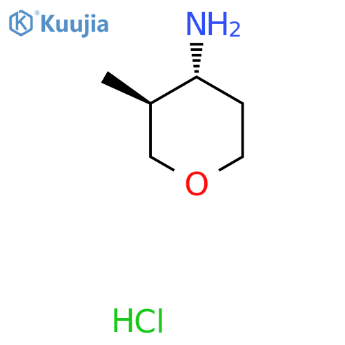 (3S,4R)-3-Methyloxan-4-amine hydrochloride structure
