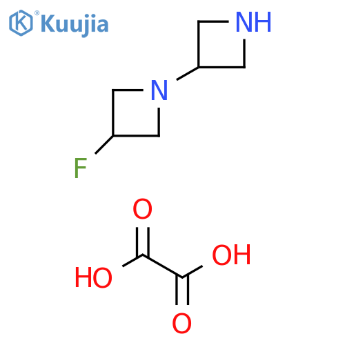 1-(azetidin-3-yl)-3-fluoro-azetidine;oxalic acid structure