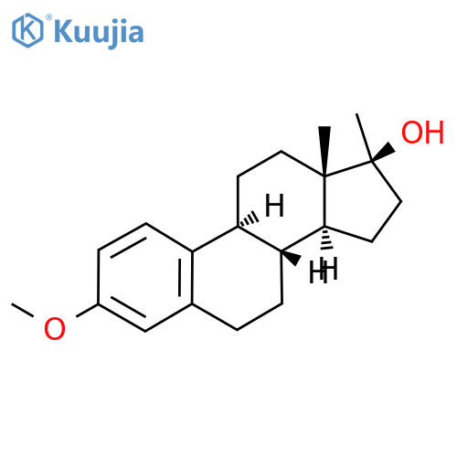 Estra-1,3,5(10)-trien-17-ol,3-methoxy-17-methyl-, (17b)- structure
