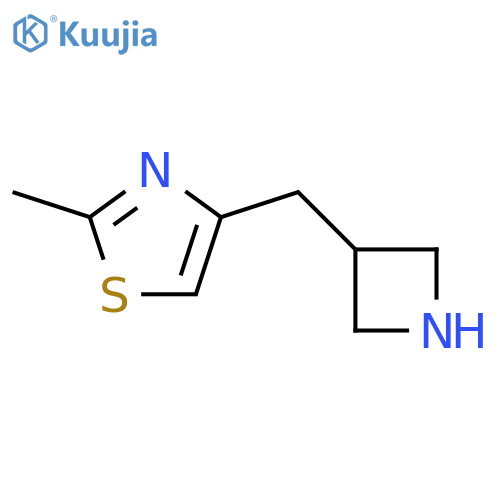 4-(azetidin-3-yl)methyl-2-methyl-1,3-thiazole structure