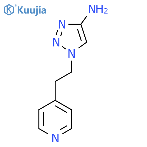 1-2-(pyridin-4-yl)ethyl-1H-1,2,3-triazol-4-amine structure