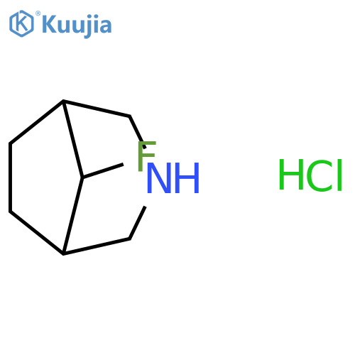 8-fluoro-3-azabicyclo[3.2.1]octane hydrochloride structure