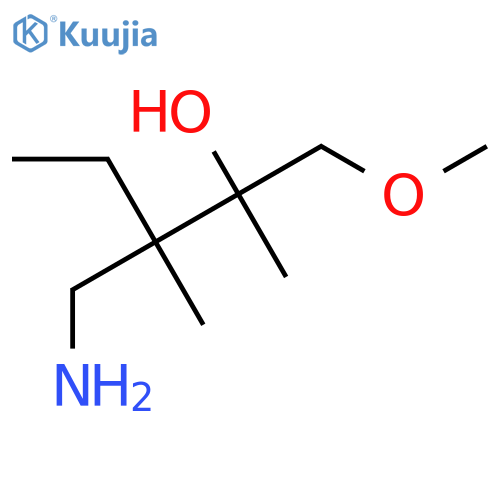 3-(Aminomethyl)-1-methoxy-2,3-dimethylpentan-2-ol structure
