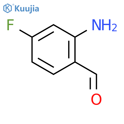 2-Amino-4-fluorobenzaldehyde structure