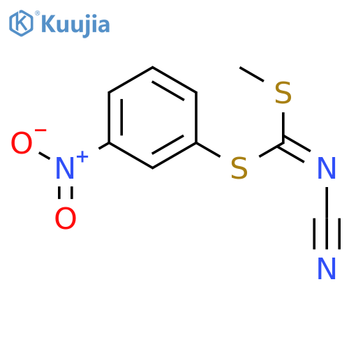 Carbonimidodithioicacid, cyano-, methyl 3-nitrophenyl ester (9CI) structure