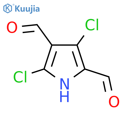 3,5-dichloro-1H-Pyrrole-2,4-dicarboxaldehyde structure