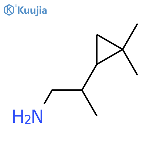 2-(2,2-Dimethylcyclopropyl)propan-1-amine structure