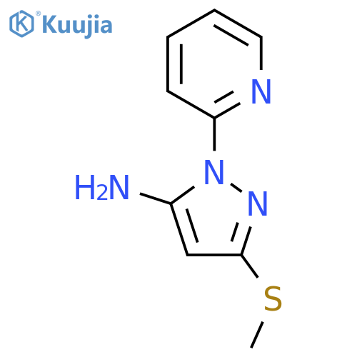 3-(Methylsulfanyl)-1-(pyridin-2-yl)-1H-pyrazol-5-amine structure