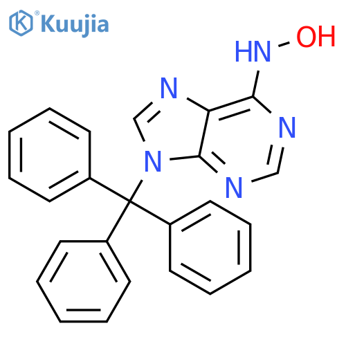 9H-Purin-6-amine,N-hydroxy-9-(triphenylmethyl)- structure