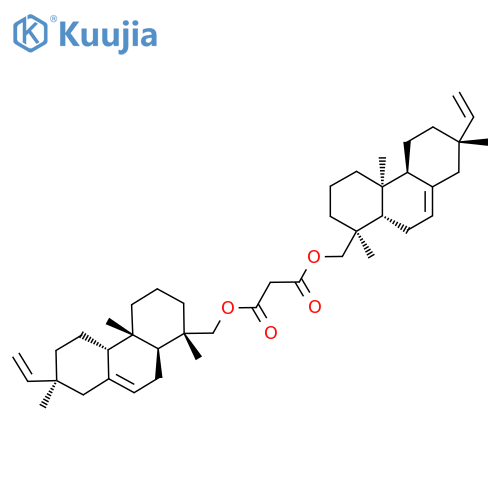 Propanedioic acid, 1,3-bis[[(1S,4aS,4bS,7S,10aS)-7-ethenyl-1,2,3,4,4a,4b,5,6,7,8,10,10a-dodecahydro-1,4a,7-trimethyl-1-phenanthrenyl]methyl] ester structure