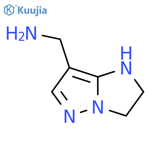 {1H,2H,3H-pyrazolo[1,5-a]imidazol-7-yl}methanamine structure