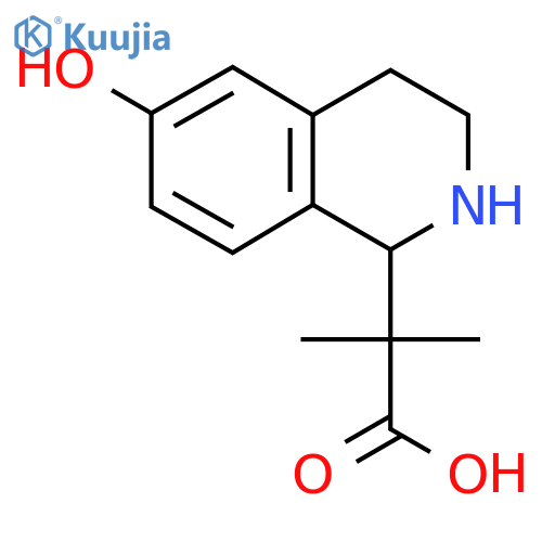 2-(6-Hydroxy-1,2,3,4-tetrahydroisoquinolin-1-yl)-2-methylpropanoic acid structure