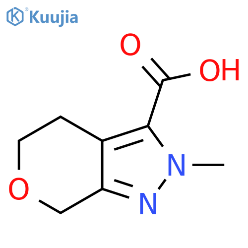 2-methyl-2H,4H,5H,7H-pyrano3,4-cpyrazole-3-carboxylic acid structure