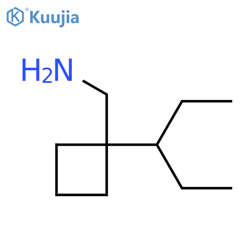 1-(pentan-3-yl)cyclobutylmethanamine structure