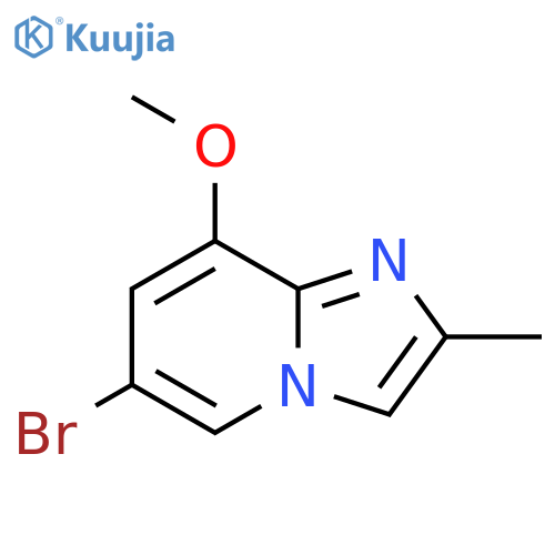 6-bromo-8-methoxy-2-methylimidazo[1,2-a]pyridin e structure