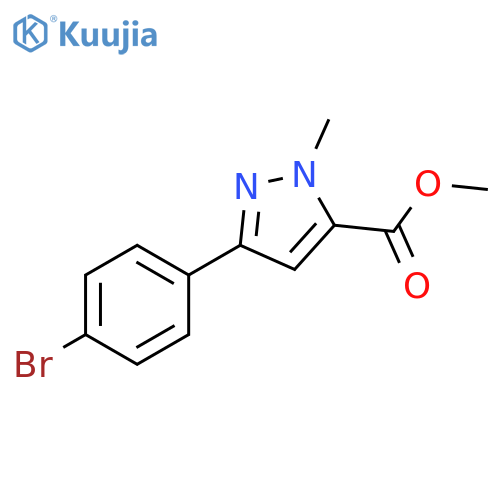 Methyl 3-(4-Bromophenyl)-1-methyl-1H-pyrazole-5-carboxylate structure