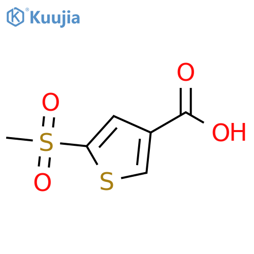 5-methanesulfonylthiophene-3-carboxylic acid structure