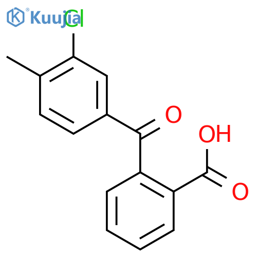 2-(3-chloro-4-methylbenzoyl)benzoic acid structure