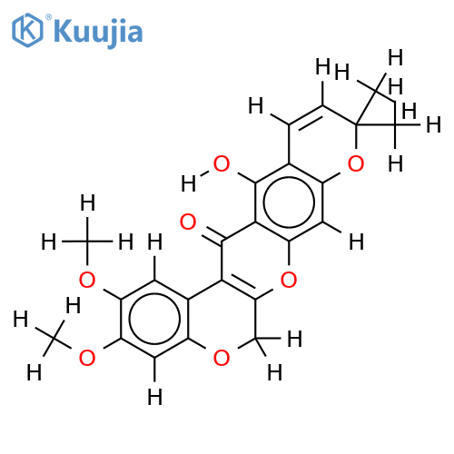 13-hydroxy-2,3-dimethoxy-10,10-dimethyl-6H,10H-pyrano[2,3-c;5,6-g'] dichromium en-14-one structure
