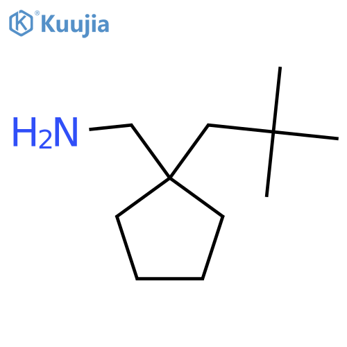 1-(2,2-dimethylpropyl)cyclopentylmethanamine structure