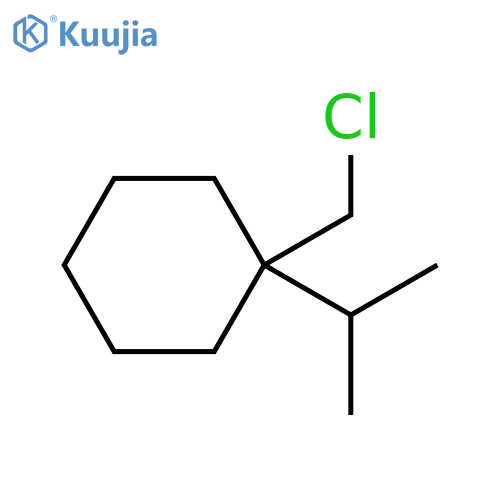 Cyclohexane, 1-(chloromethyl)-1-(1-methylethyl)- structure