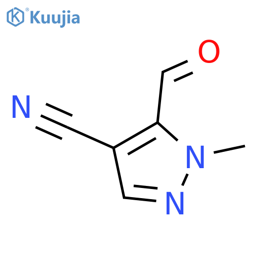 5-Formyl-1-methylpyrazole-4-carbonitrile structure