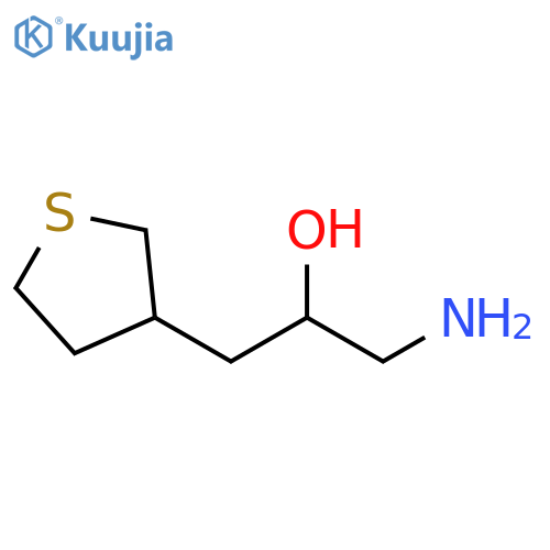 1-amino-3-(thiolan-3-yl)propan-2-ol structure
