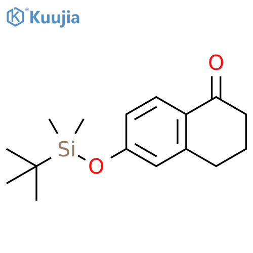 6-(tert-butyldimethylsilyloxy)-3,4-dihydronaphthalen-1(2H)-one structure