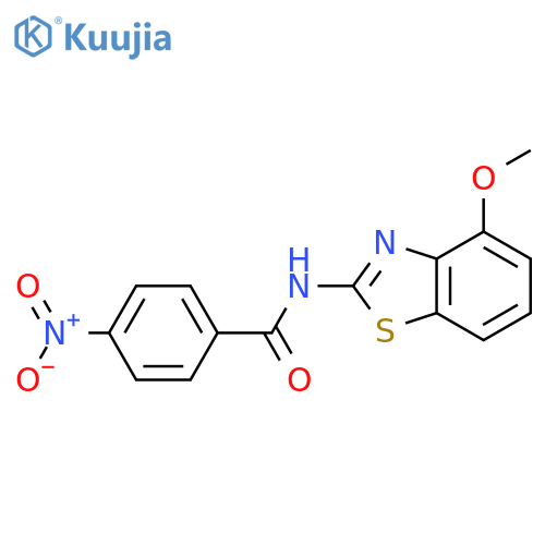N-(4-methoxy-1,3-benzothiazol-2-yl)-4-nitrobenzamide structure